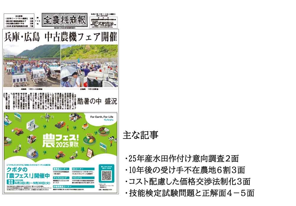 全農機商報一覧画像