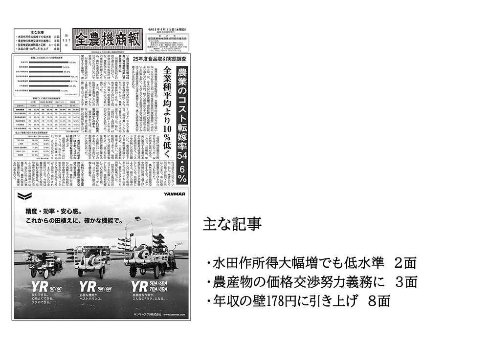 全農機商報一覧画像